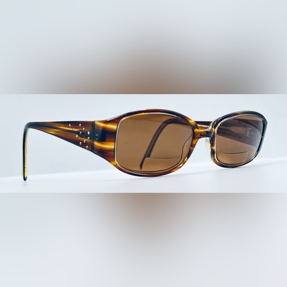 Celine Dion CD5038 Brown Oval Sunglasses Frames Only - Picture 1 of 8